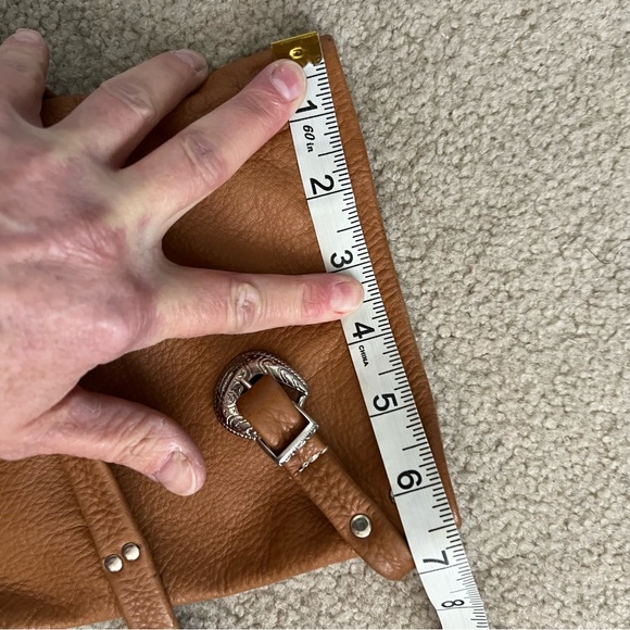 Vintage ‘Hector Riccione’ Pull Up Caramel Tan Calfskin Moccasin Boots Stud Tie - Picture 13 of 16